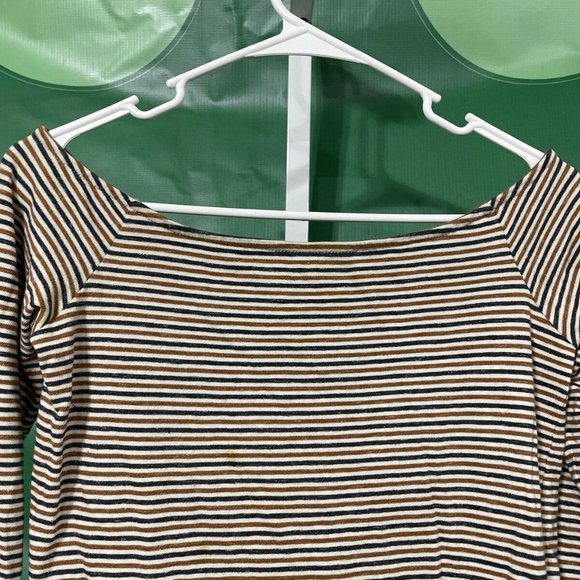 Whistles Multicolor Horizontal Striped Women’s Size US 8 Blouse  - Used w/ Stain - Picture 4 of 9